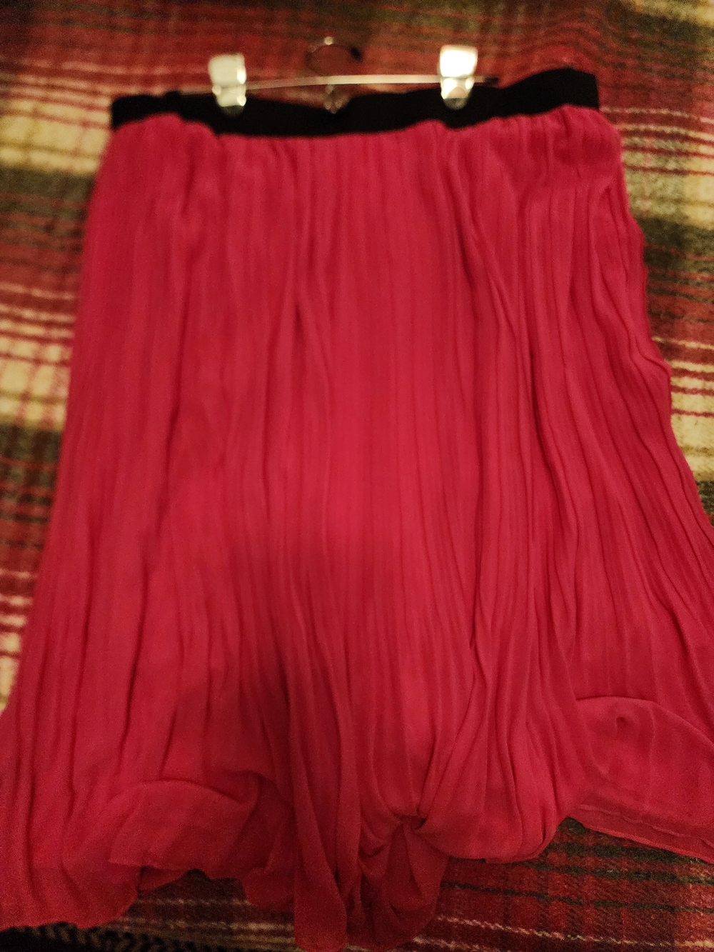 torrid Hot Pink Pleated Skirt with Black Waistband